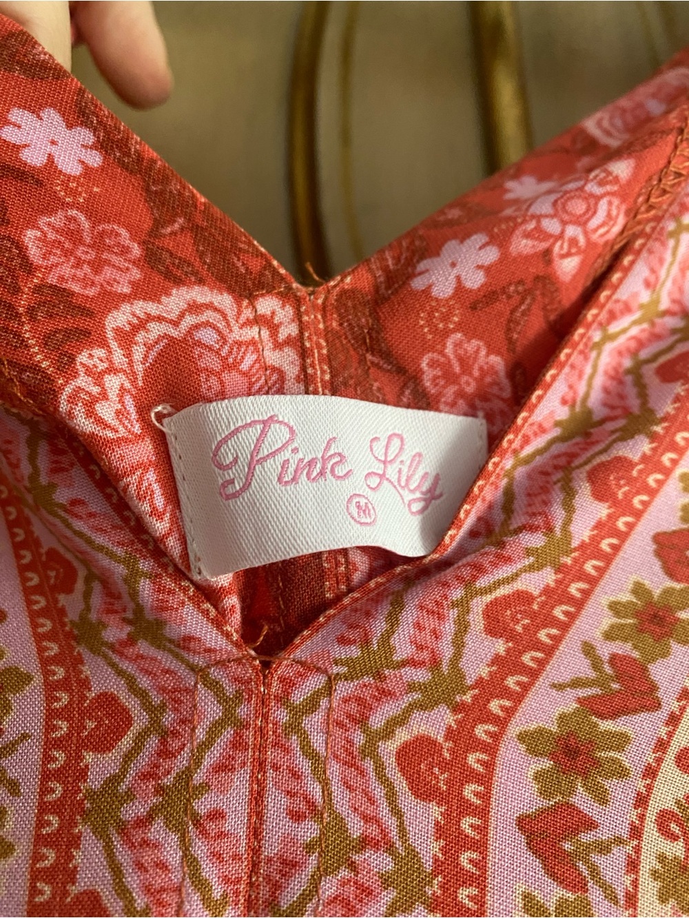 Pink Lily Boho Retro Flower Floral Maxi Dress - Picture 3 of 5